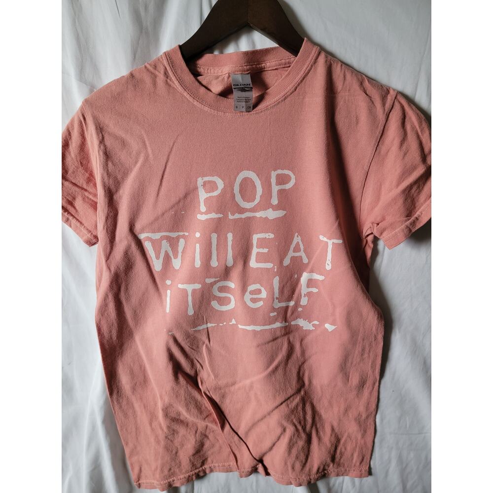 Pop will Eat itselt   band   t shirt size   small salmon pink
